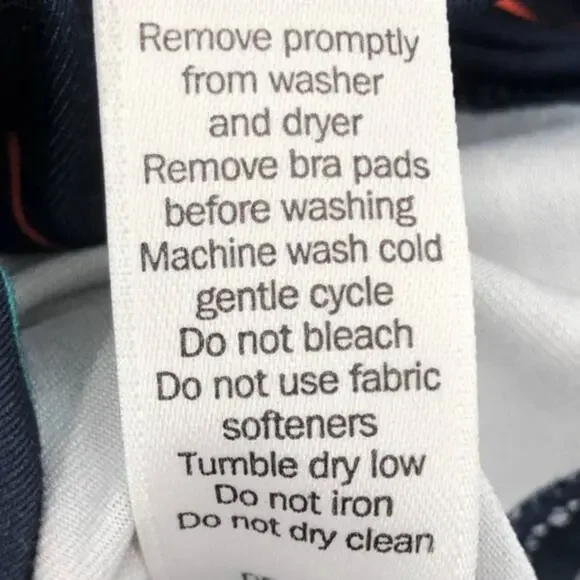 Athleta Navy Blue Multicolor Stripe Ties Racerback Built In Bra Tinker Tank Top - Picture 5 of 10